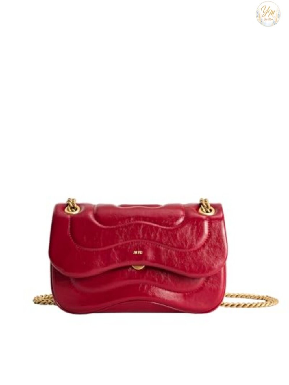 JW PEI Women's Tina Quilted Chain Crossbody Bag Vegan Leather Push Lock